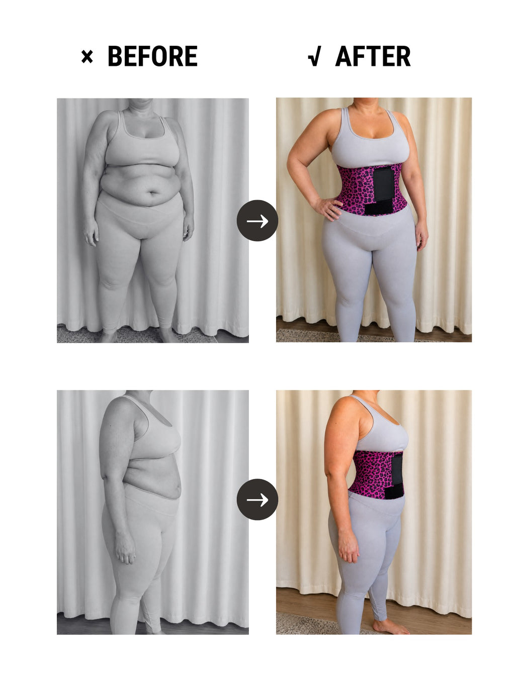 Tummy Control Adjustable Waist Trainer Bundle