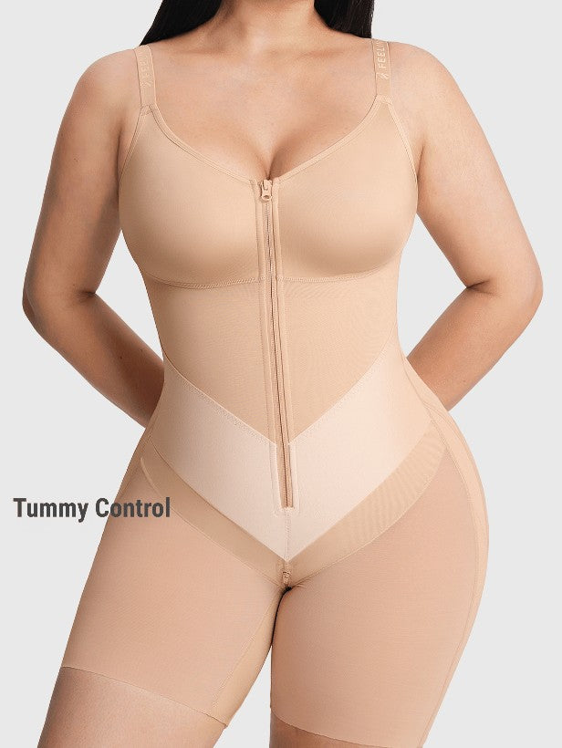 Feelingirl Full-Coverage Chest Faja Tummy Control Butt Lift Bodysuit