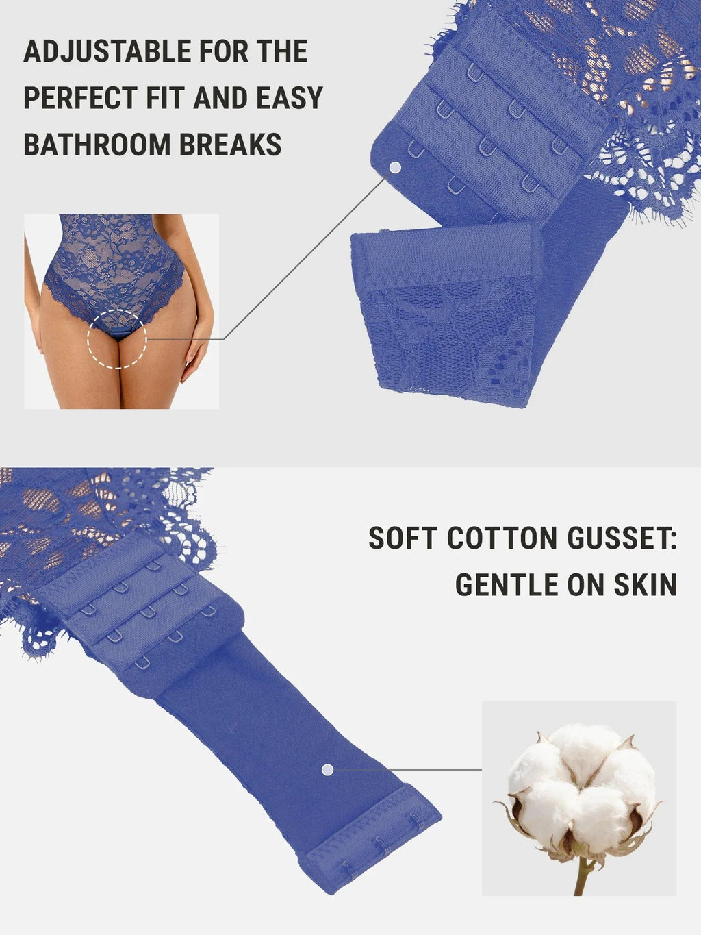 Lace V-Neck Breathable Bodysuit
