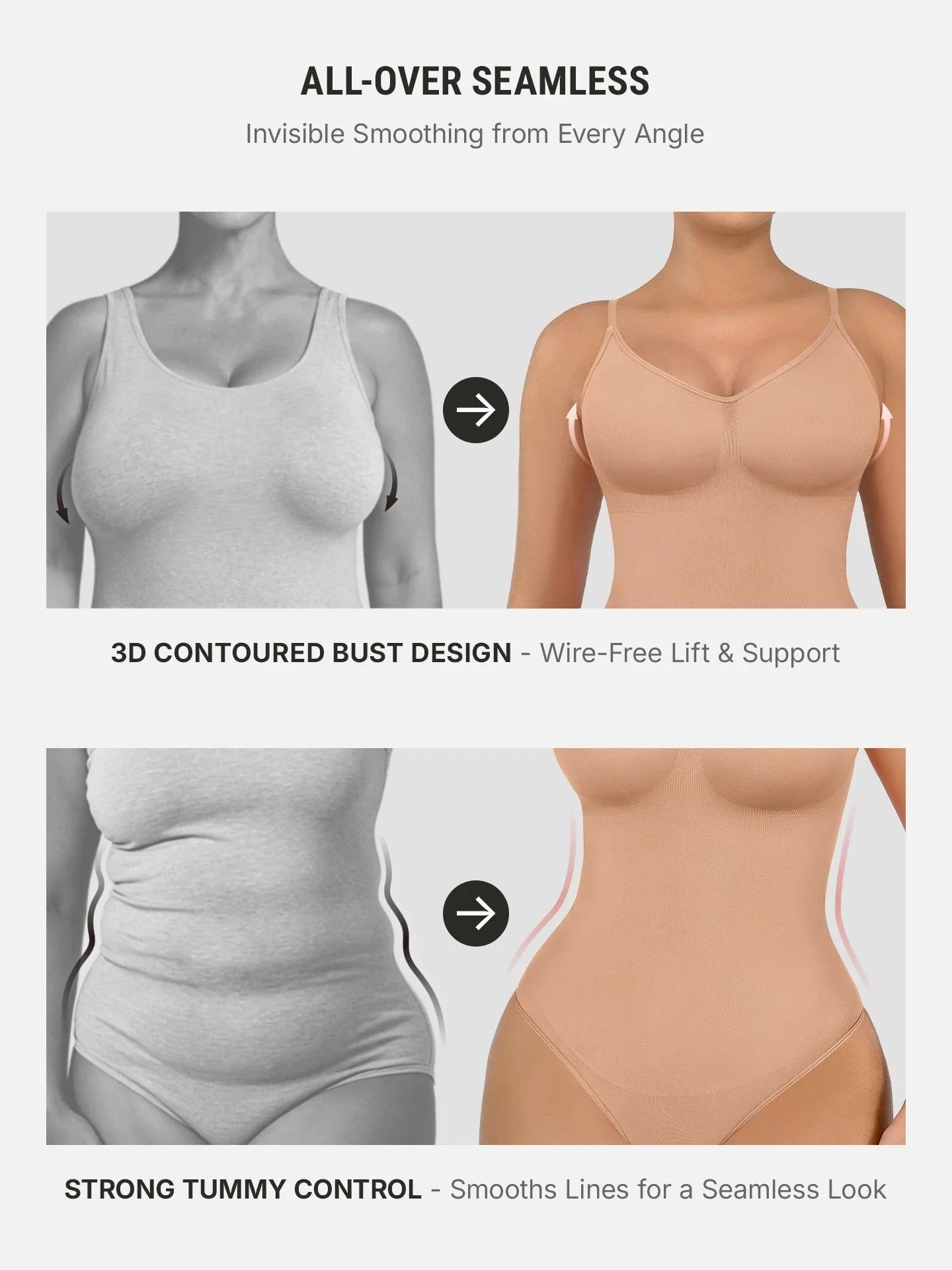 Tummy Control Seamless Bodysuit