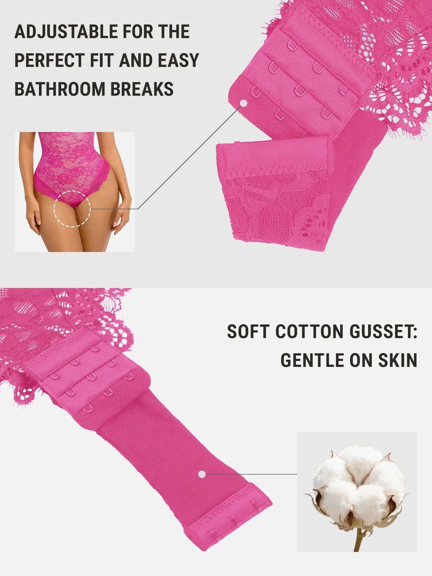 Lace V-Neck Breathable Bodysuit