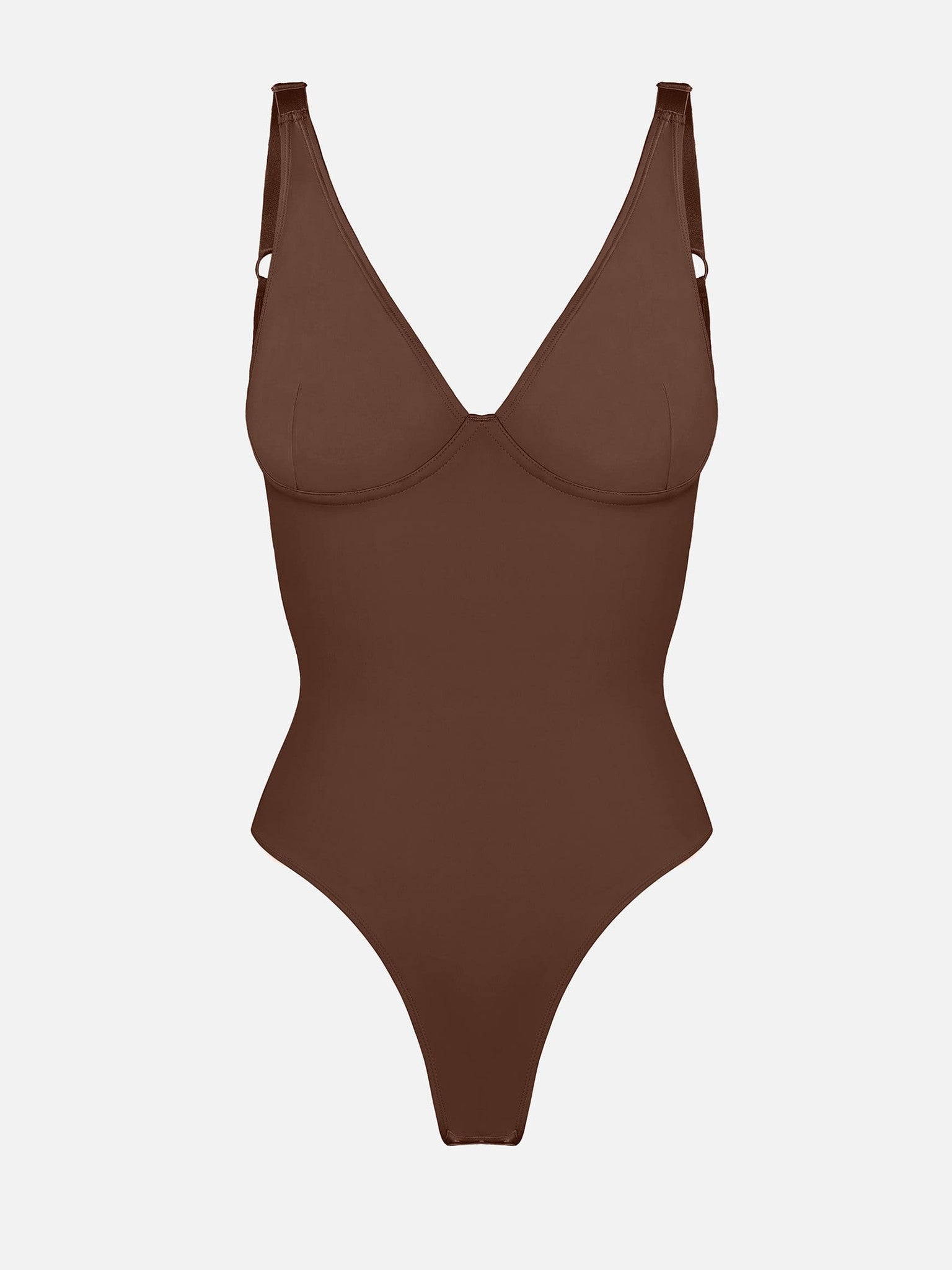 V-Neck Tummy Control Sculpt Bodysuit