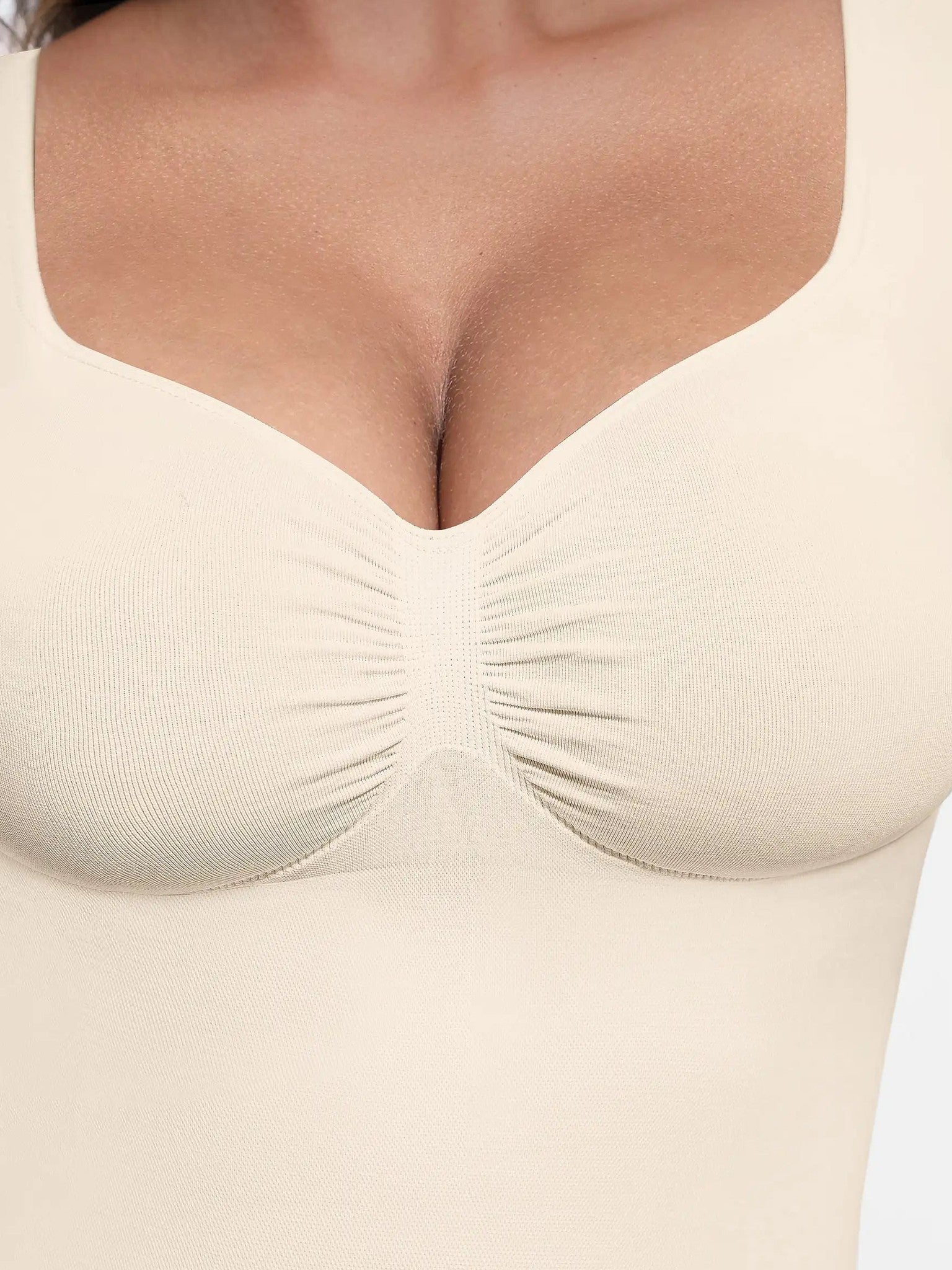 Seamless Long Sleeve Tummy Control Thong Bodysuit