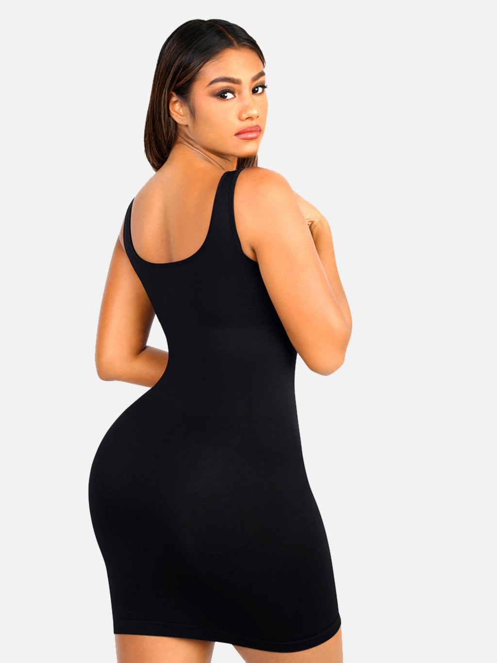 Tummy Control Square Neck Everyday Dress