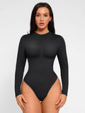 Long Sleeve Zipper Seamless Bodysuit