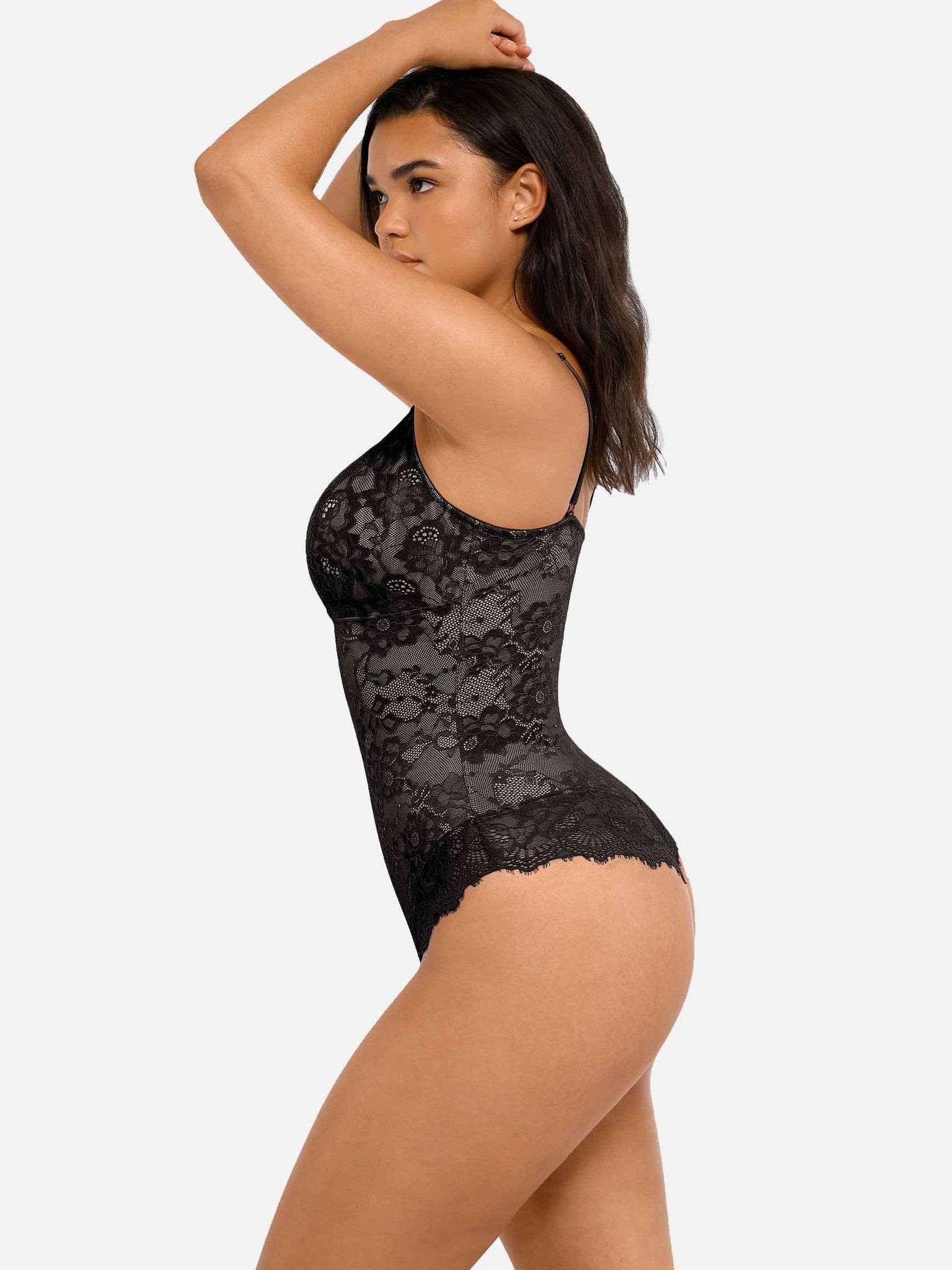 2-Pack Lace V Neck Bodysuit Bundle