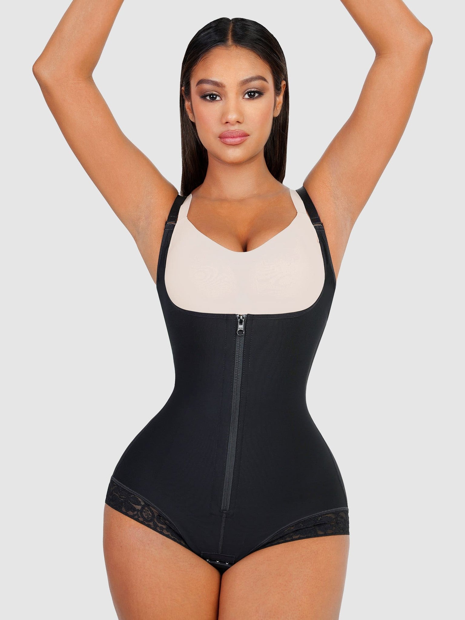 U-Plunge Adjustable Front Zipper Shapewear