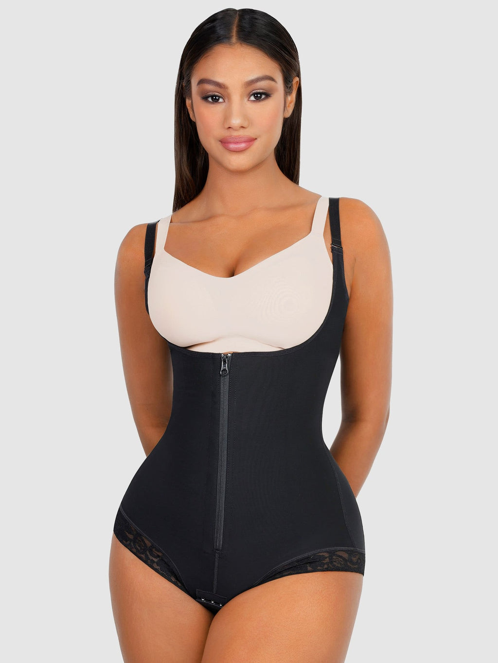 U-Plunge Adjustable Front Zipper Shapewear