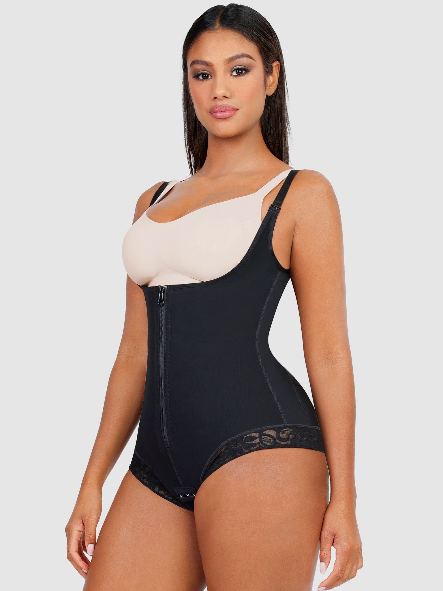 U-Plunge Adjustable Front Zipper Shapewear