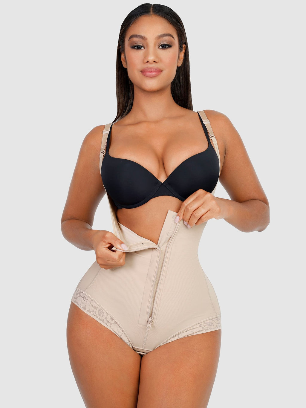 U-Plunge Adjustable Front Zipper Shapewear