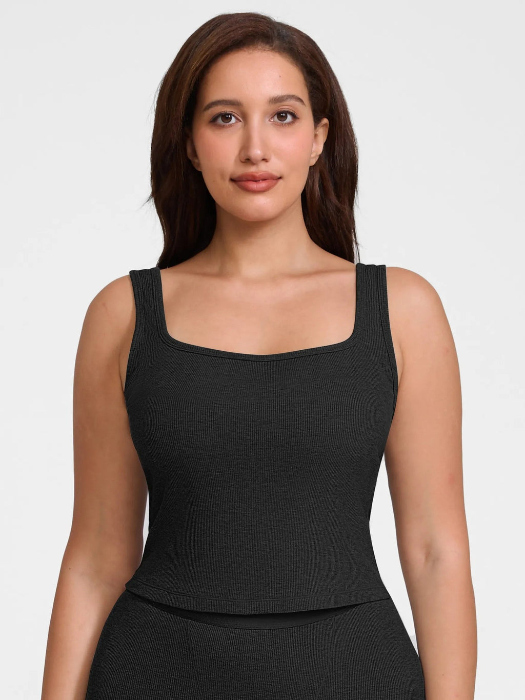 Feelingirl Breathable Ribbed Sleeveless Tank Top