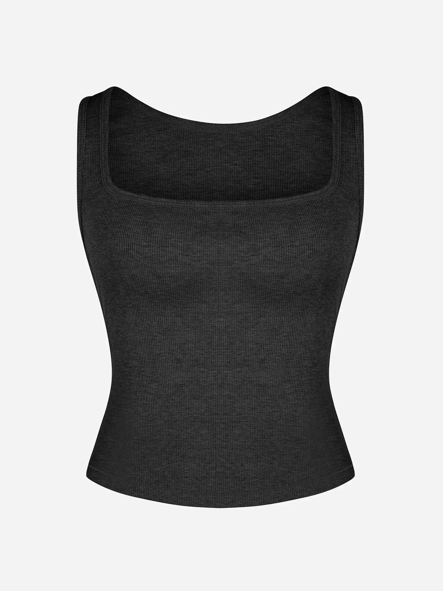 Feelingirl Breathable Ribbed Sleeveless Tank Top