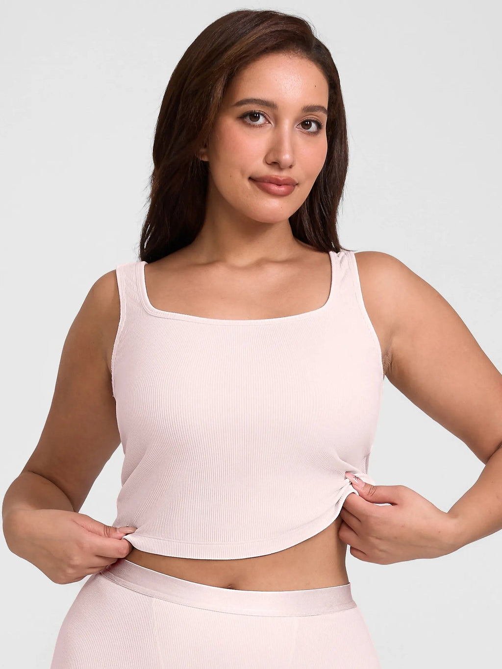 Feelingirl Breathable Ribbed Sleeveless Tank Top