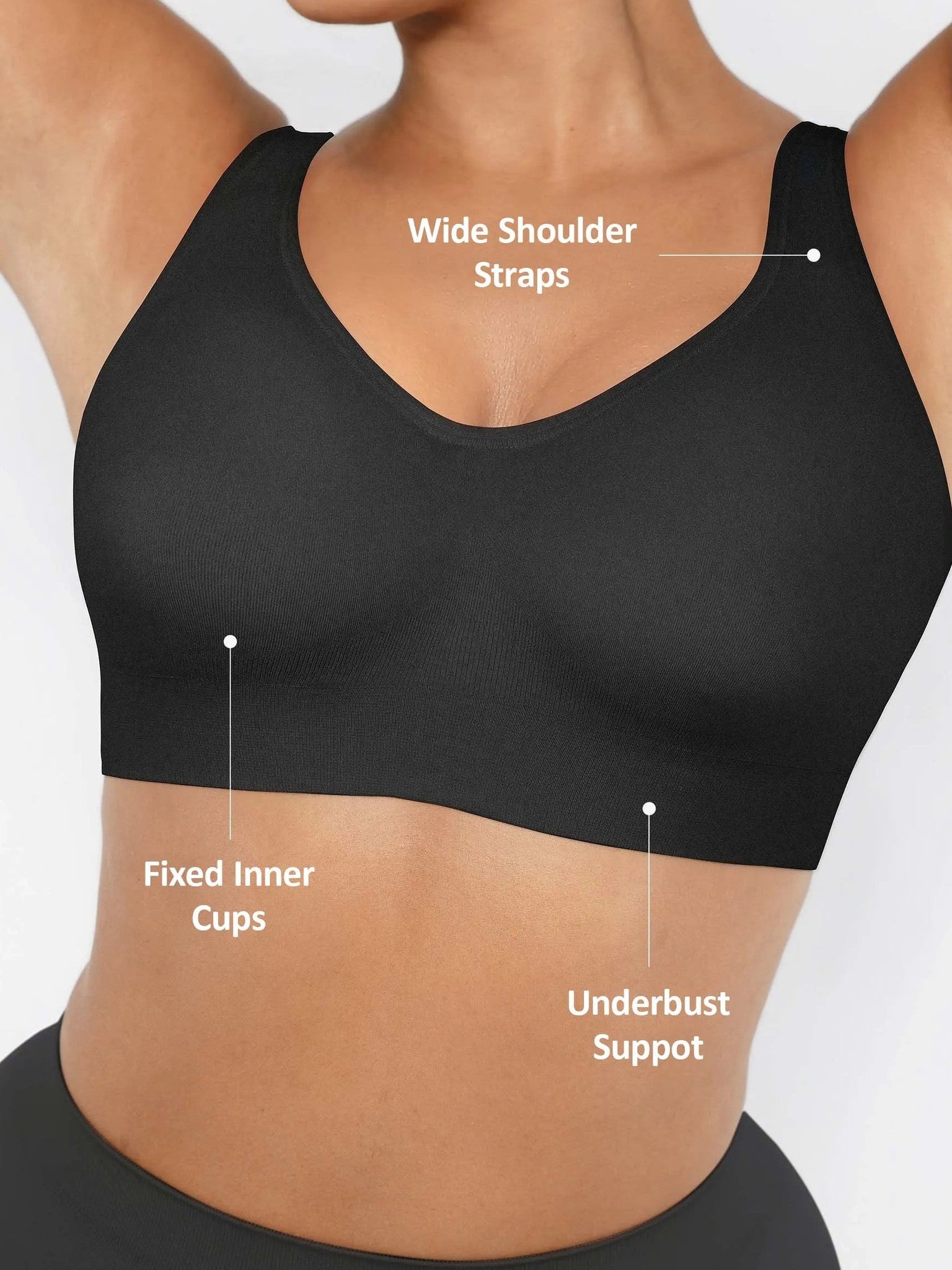 Built-In Cup Full Coverage Wireless Bra
