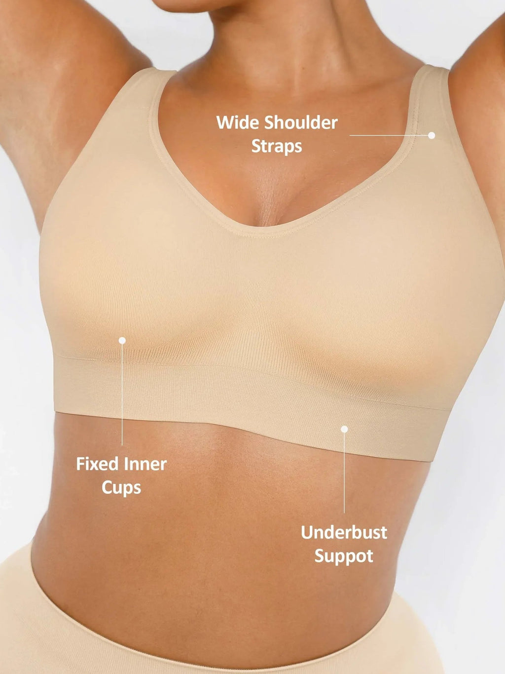 Built-In Cup Full Coverage Wireless Bra