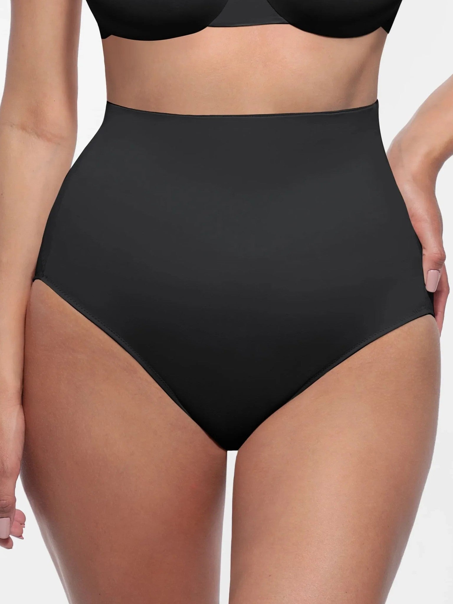 Feelingirl Built-in Elastic Mid-Waist Shaping Panties