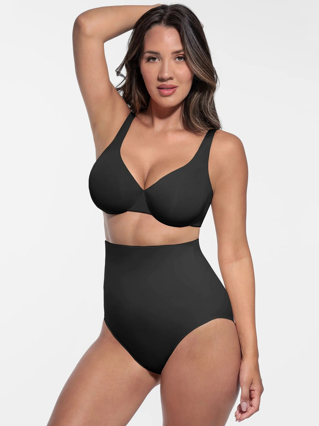 Feelingirl Built-in Elastic Mid-Waist Shaping Panties