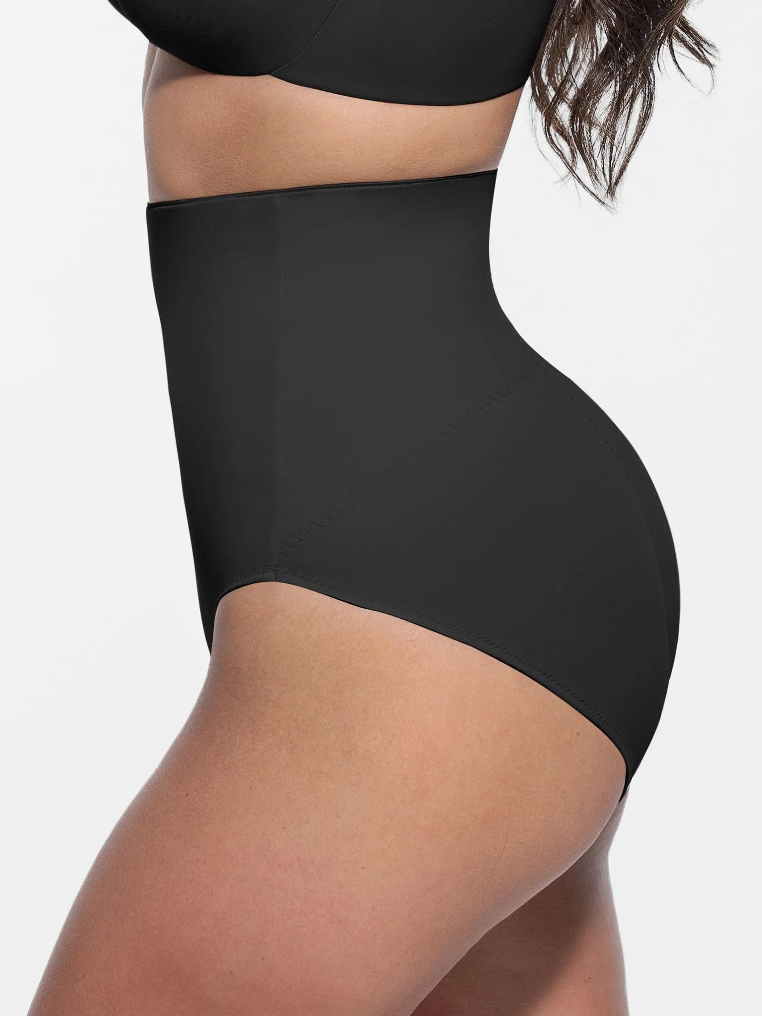 Feelingirl Built-in Elastic Mid-Waist Shaping Panties