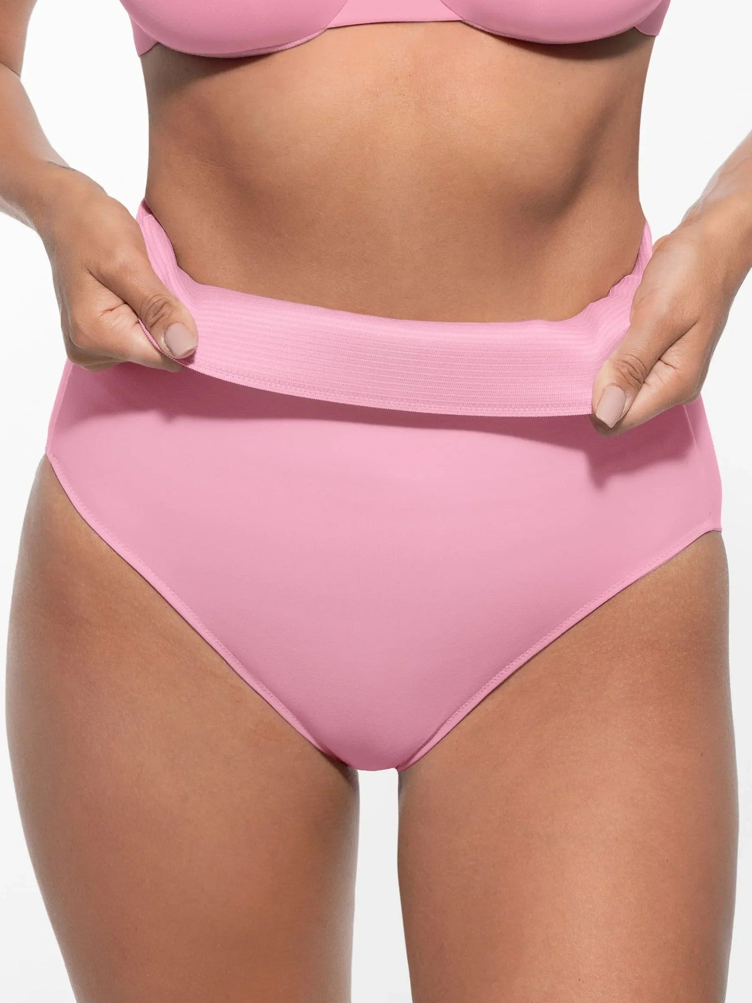 Feelingirl Built-in Elastic Mid-Waist Shaping Panties