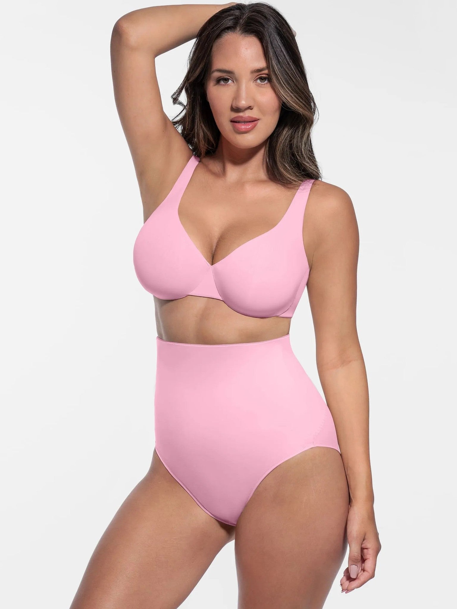 Feelingirl Built-in Elastic Mid-Waist Shaping Panties