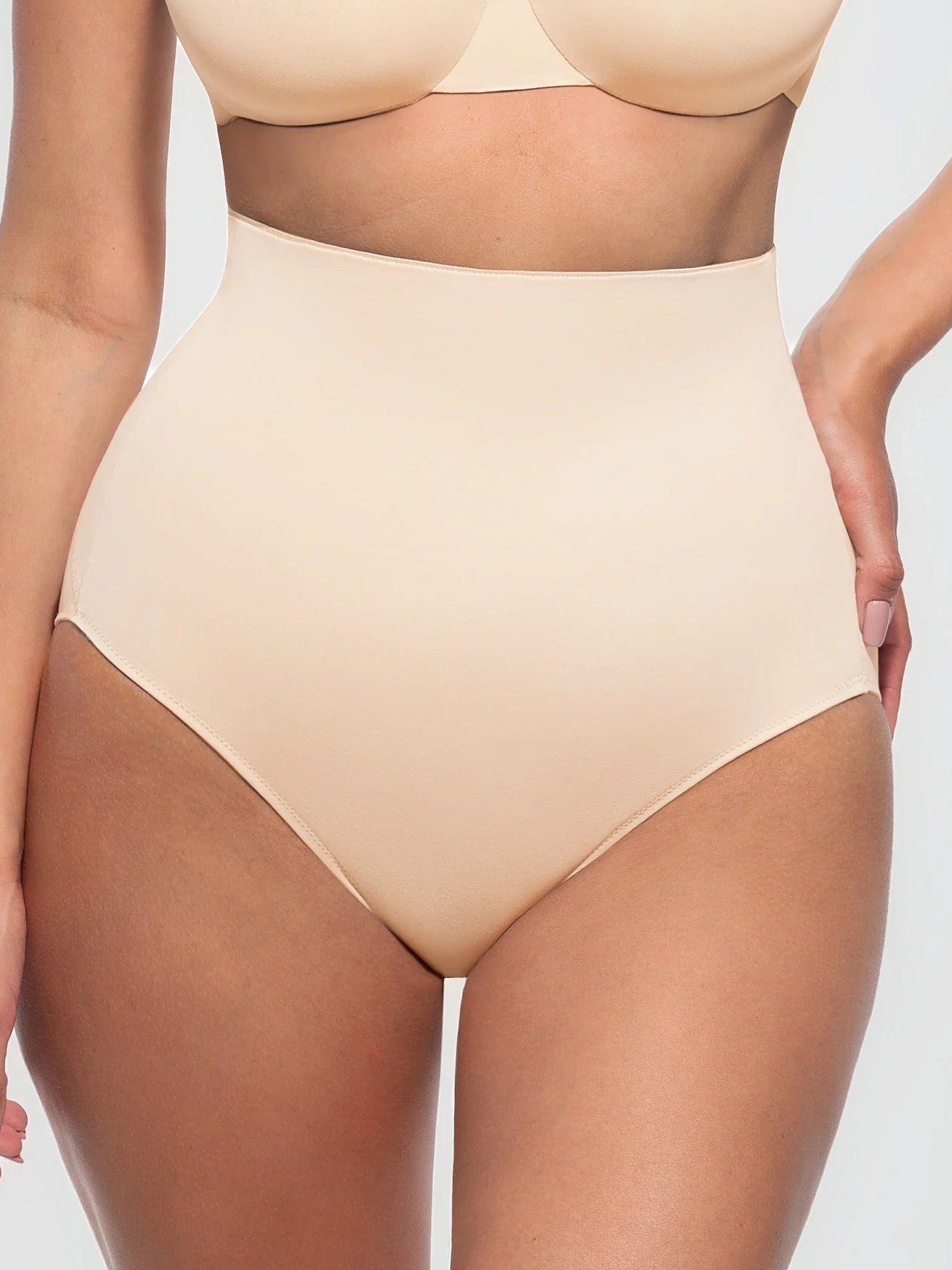 Feelingirl Built-in Elastic Mid-Waist Shaping Panties