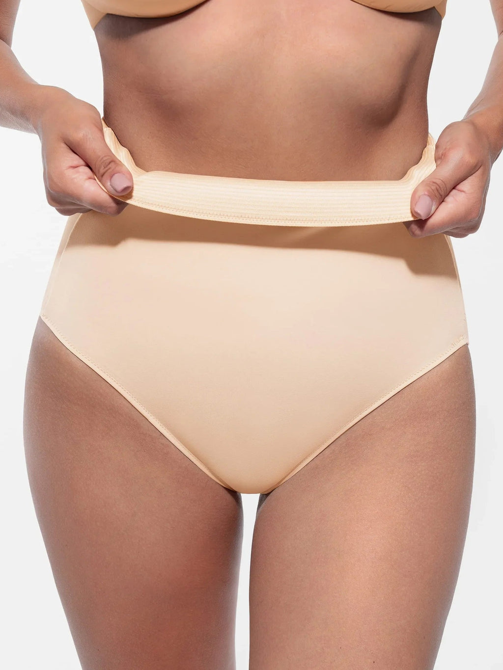 Feelingirl Built-in Elastic Mid-Waist Shaping Panties