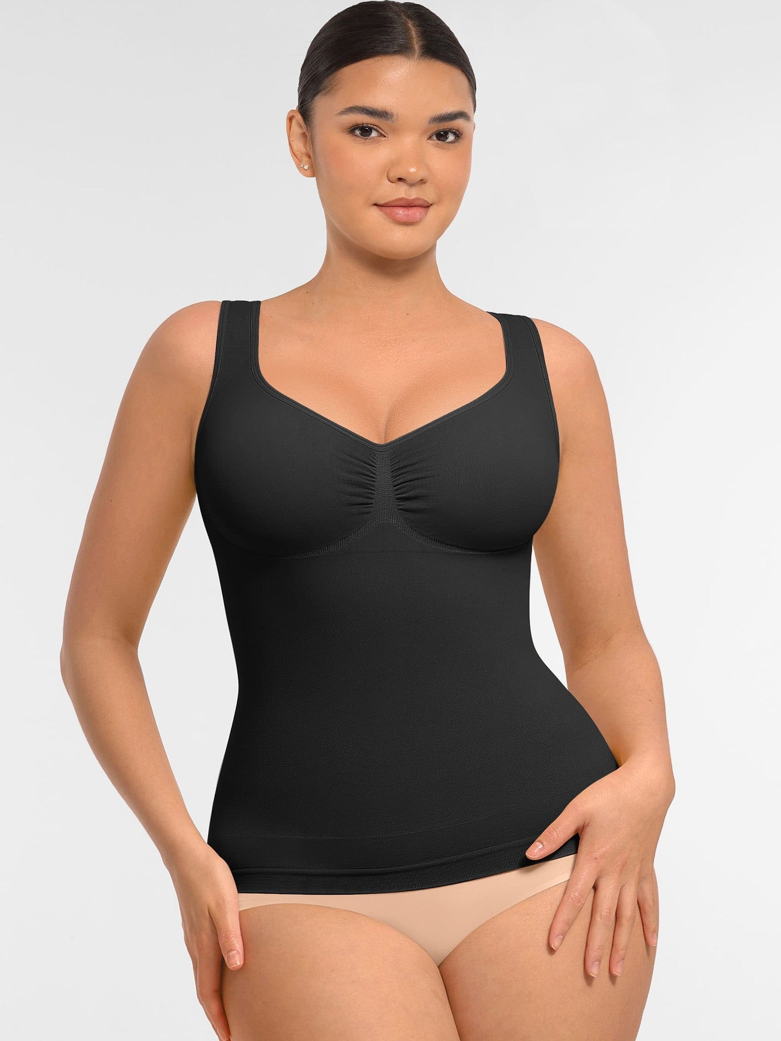Seamless Everyday Tummy Control Wide Strap Tank Top