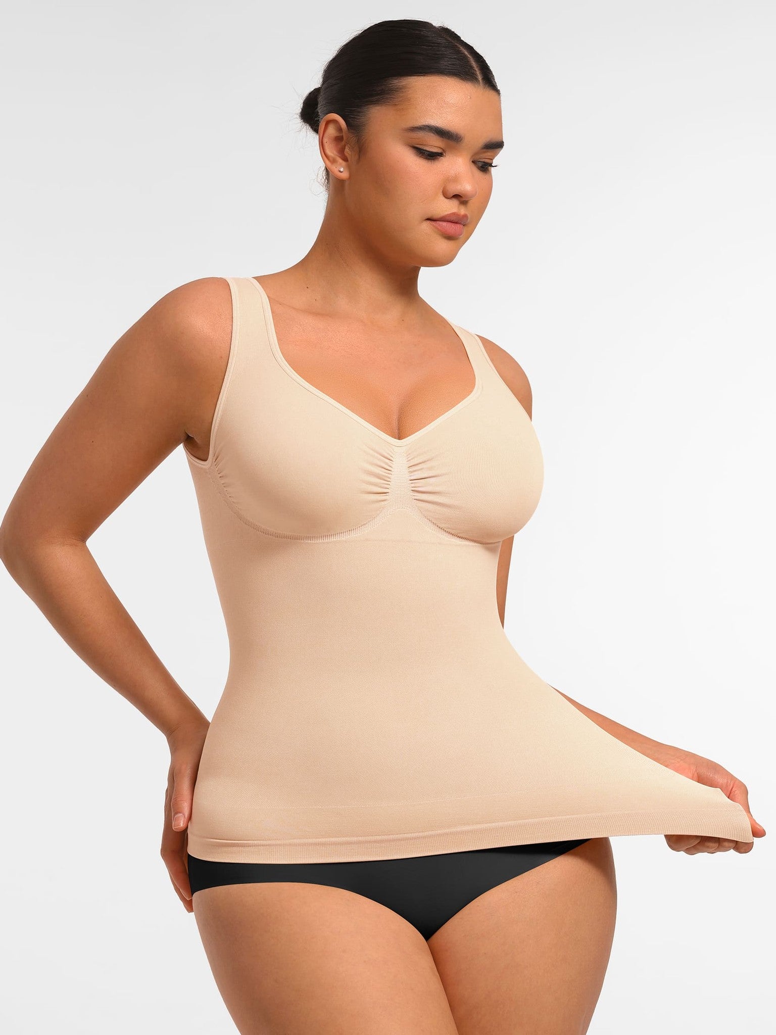 Seamless Everyday Tummy Control Wide Strap Tank Top