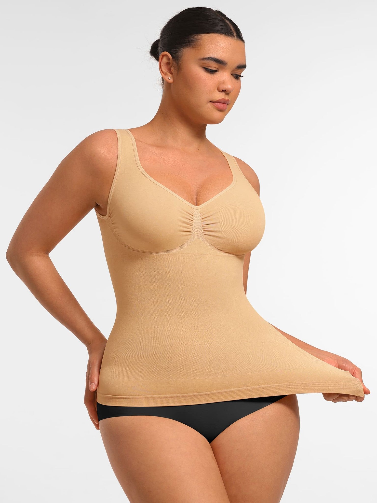 Seamless Everyday Tummy Control Wide Strap Tank Top