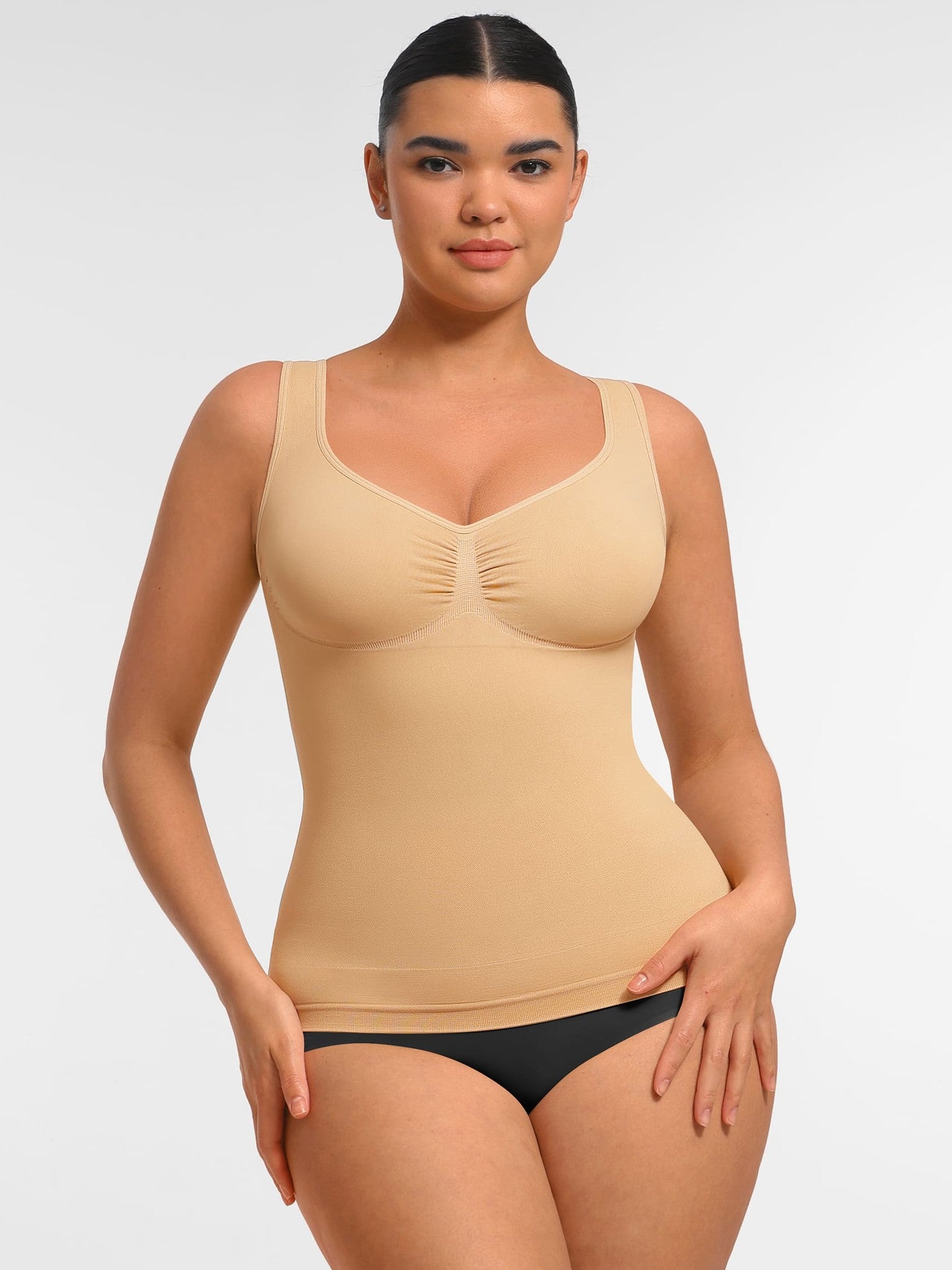 Seamless Everyday Tummy Control Wide Strap Tank Top