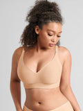 Feelingirl Jelly-Support Comfort Wireless Seamless Plunge Bra