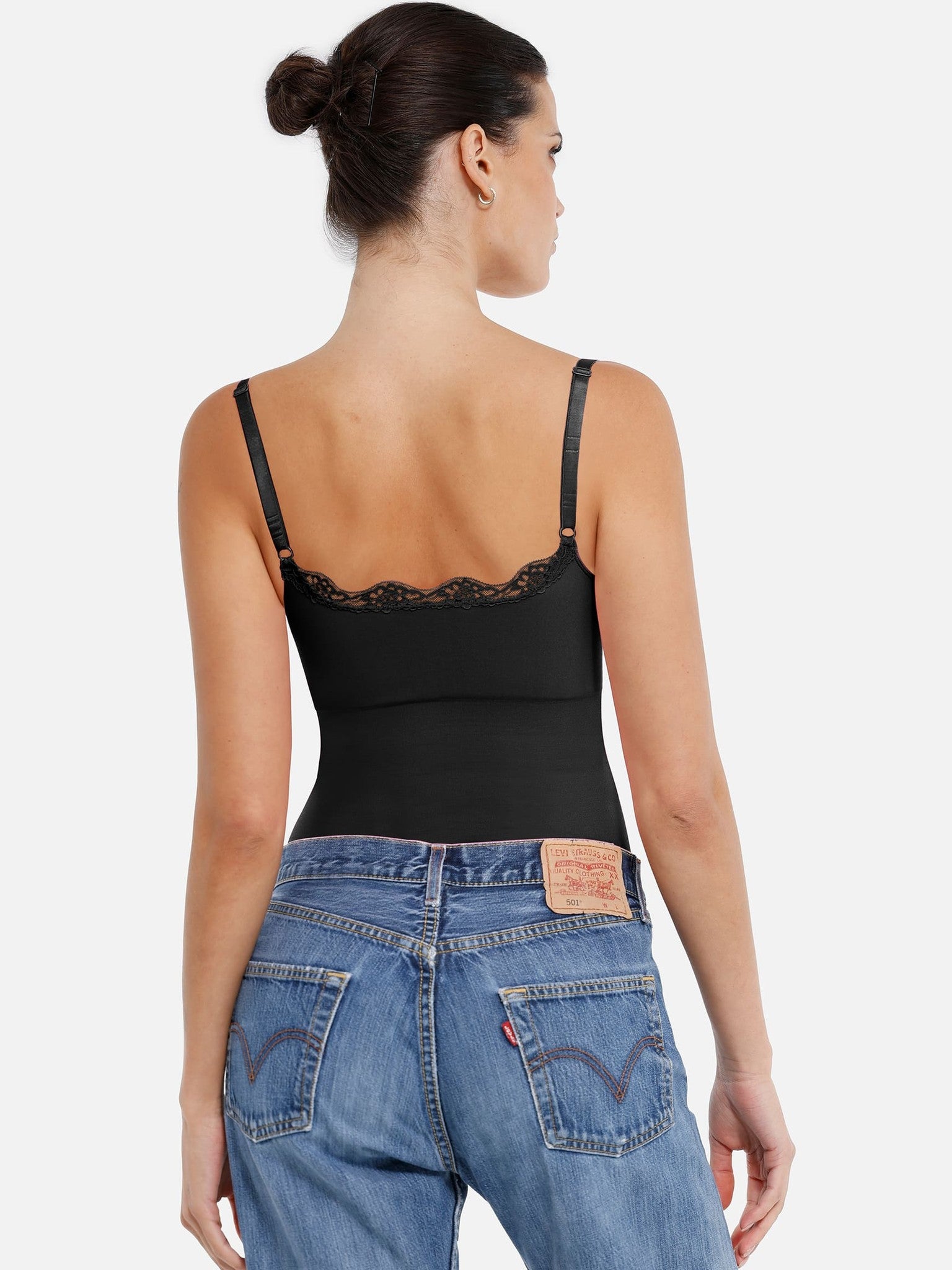 Lace Firm Control Seamless Thong Bodysuit