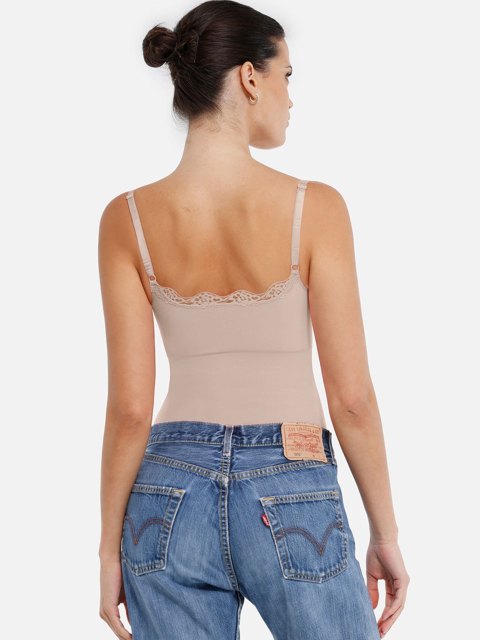 Lace Firm Control Seamless Thong Bodysuit