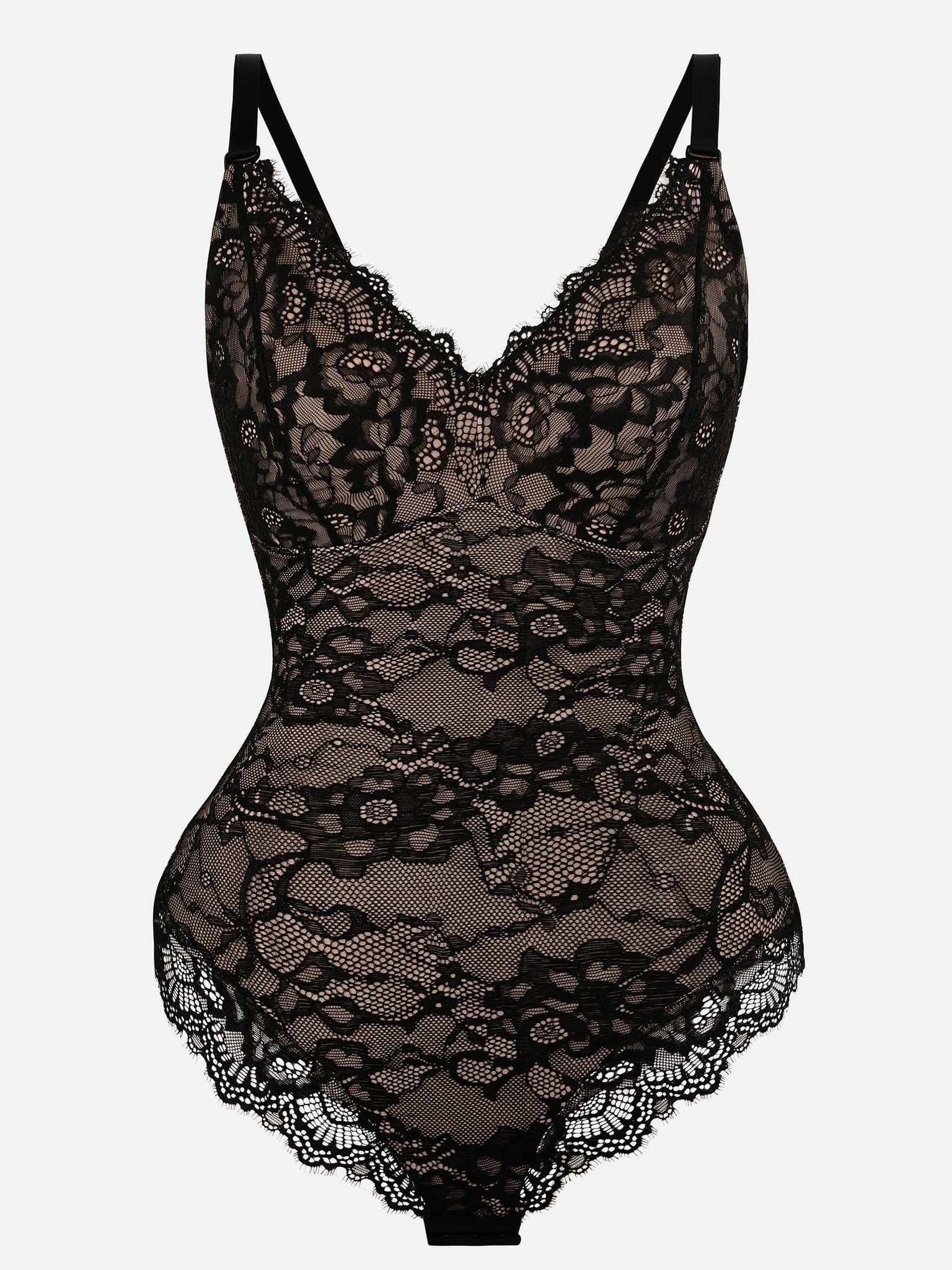 Lace V-Neck Breathable Bodysuit