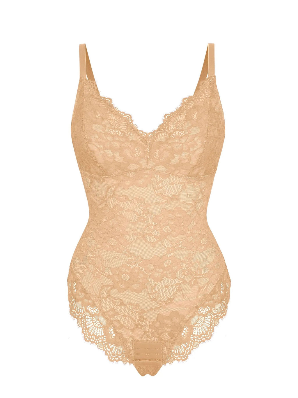 Lace V-Neck Breathable Bodysuit