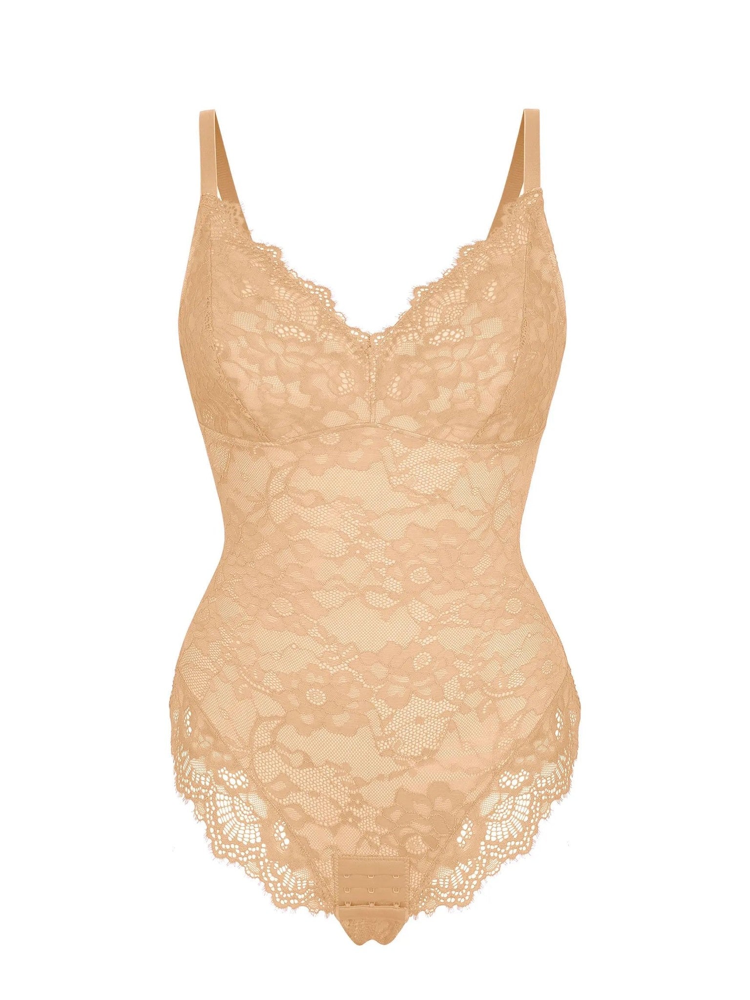 Lace V-Neck Breathable Bodysuit