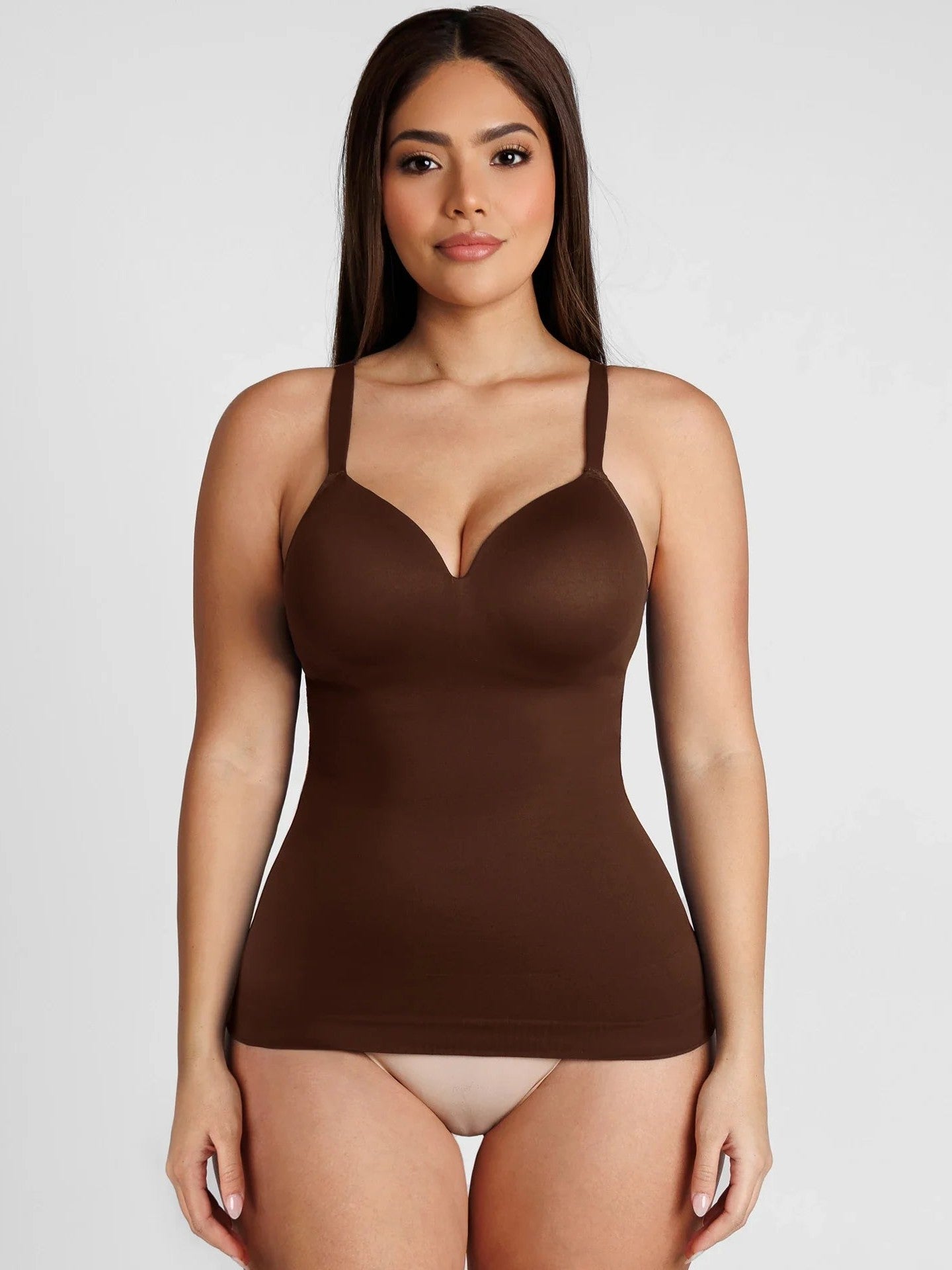 Feelingirl Seamless Built-In Bra Cami Top