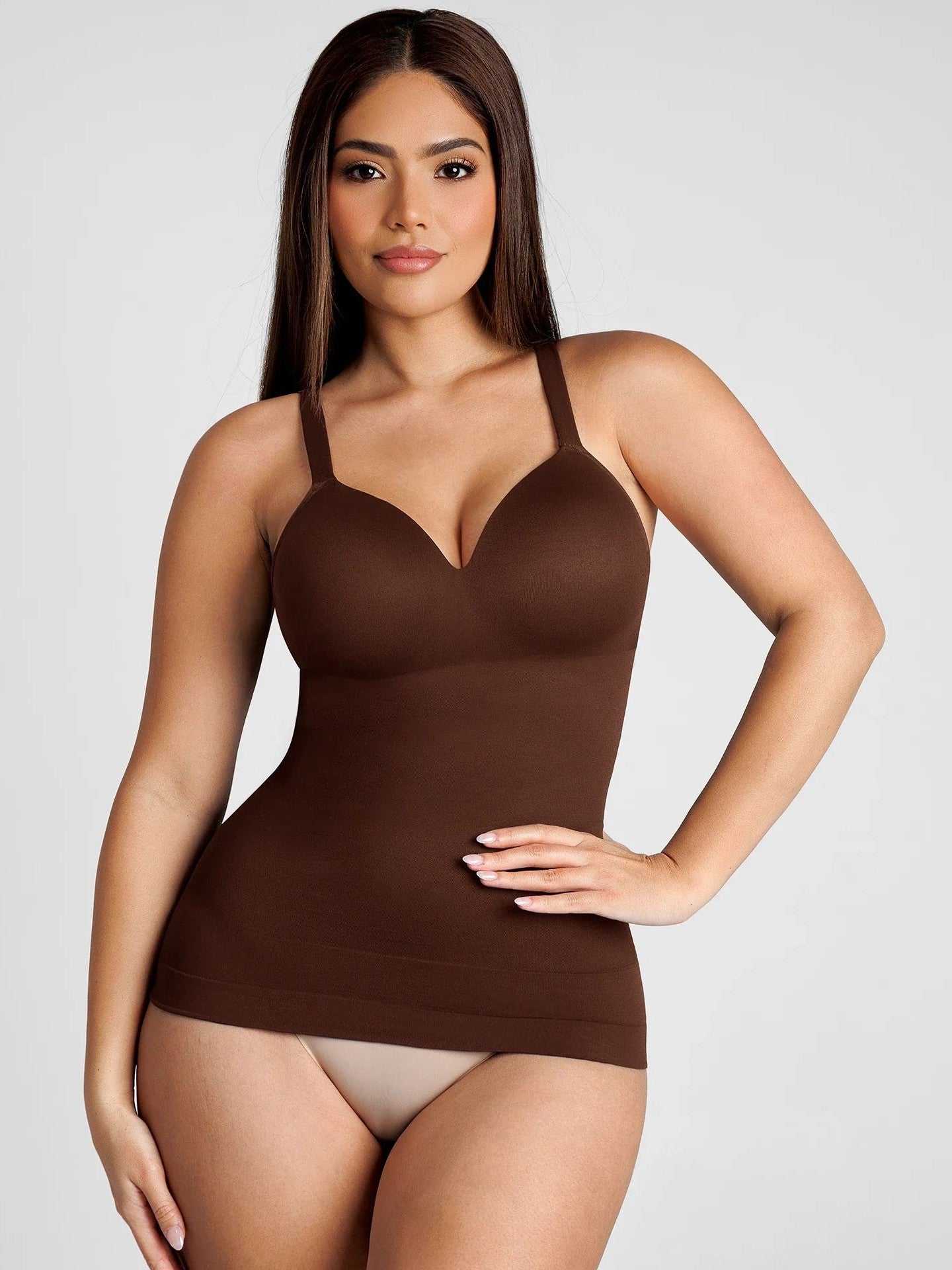 Feelingirl Seamless Built-In Bra Cami Top