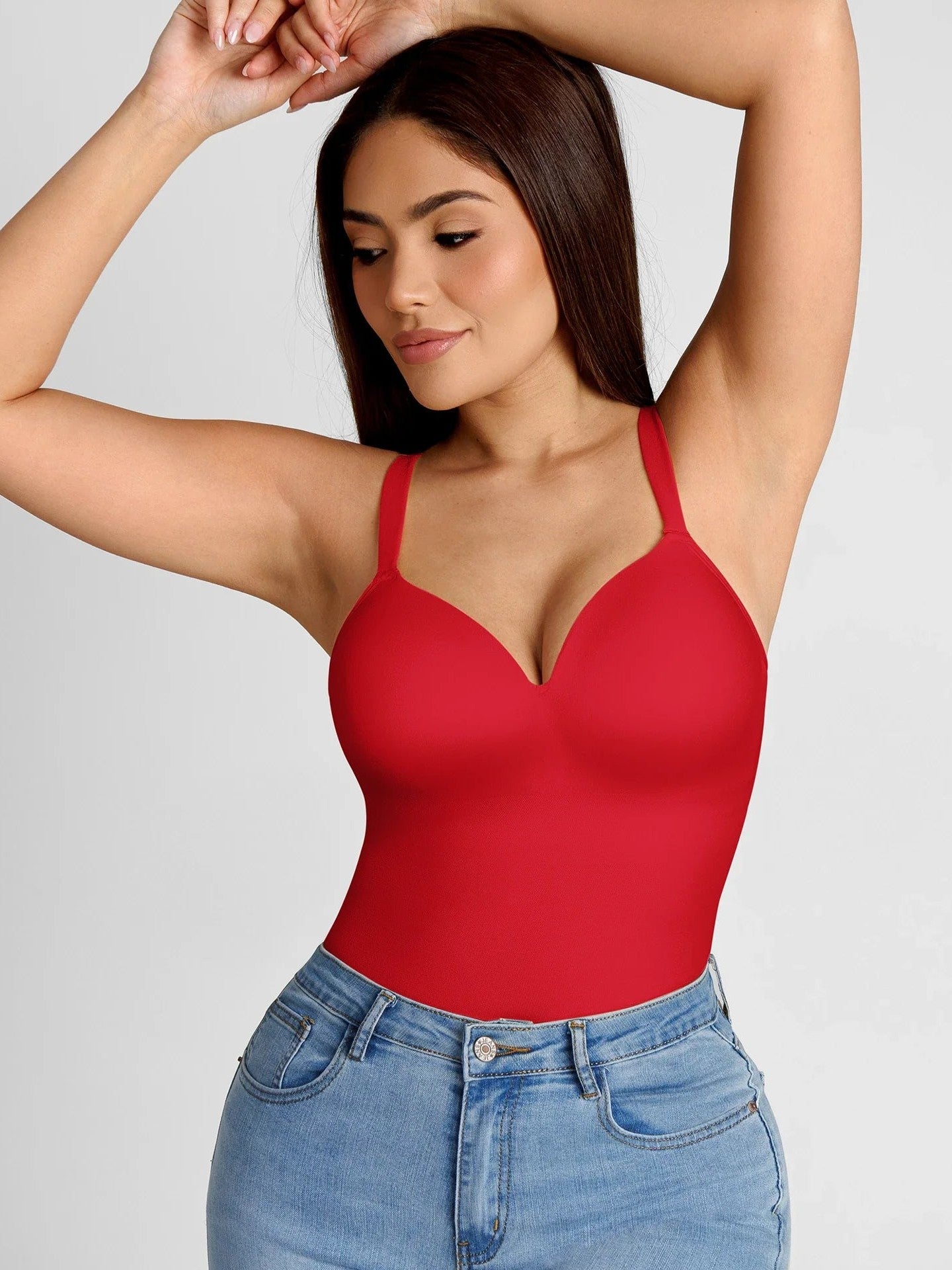 Feelingirl Seamless Built-In Bra Cami Top