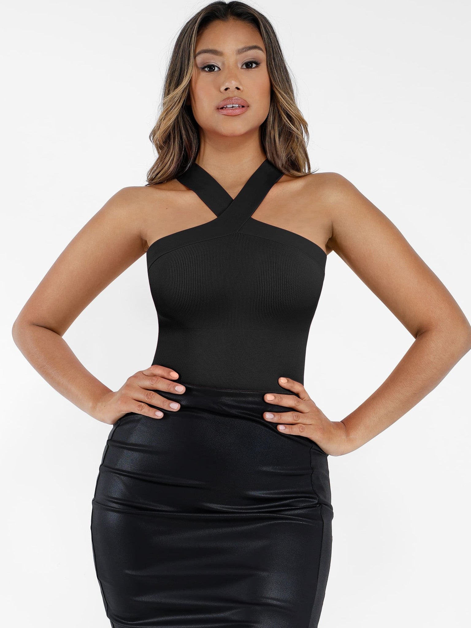 Seamless Crossback Sculpt Bodysuit