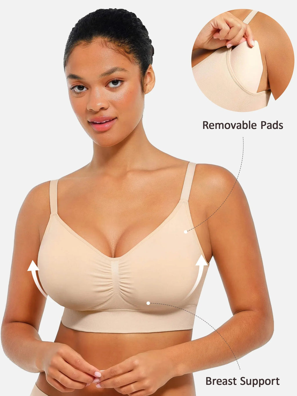 Seamless Built-in Cups Everyday Bra
