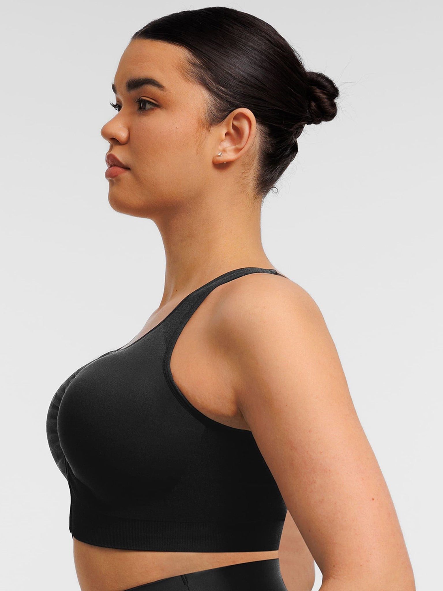 Feelingirl Seamless Front-Opening Zipper Bra