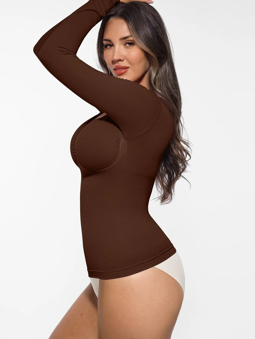 Feelingirl Seamless Long-Sleeve Everyday Shaper Top