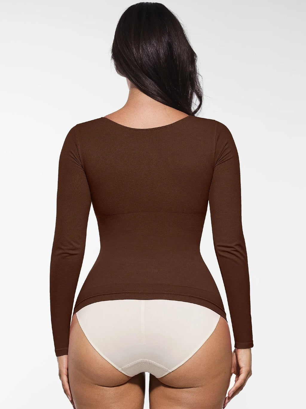 Feelingirl Seamless Long-Sleeve Everyday Shaper Top