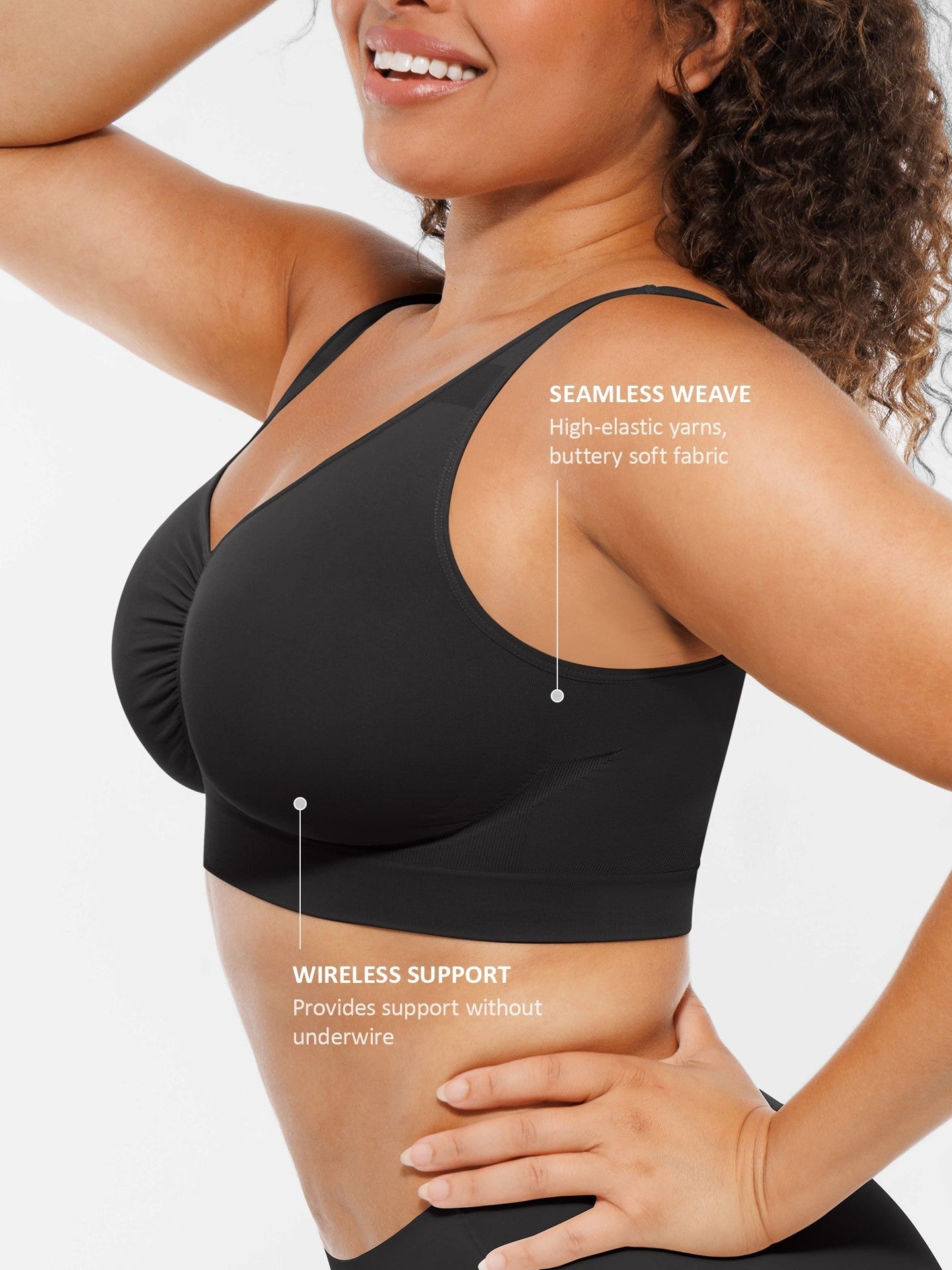 Seamless No Underwire Full Coverage Bra