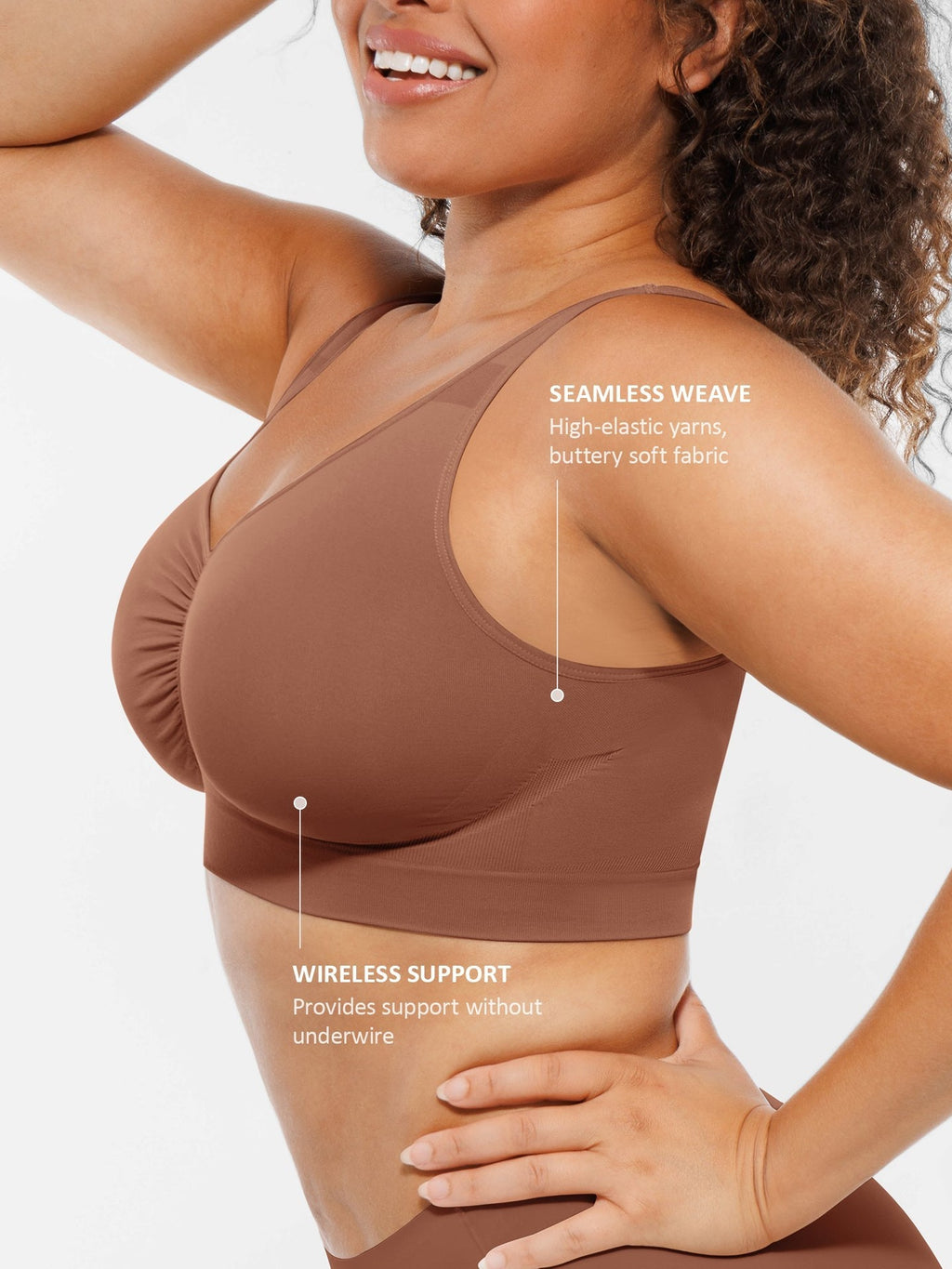 Seamless No Underwire Full Coverage Bra