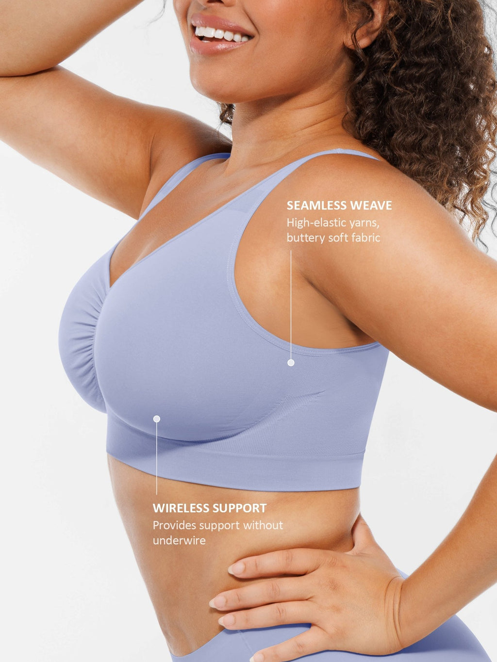 Seamless No Underwire Full Coverage Bra