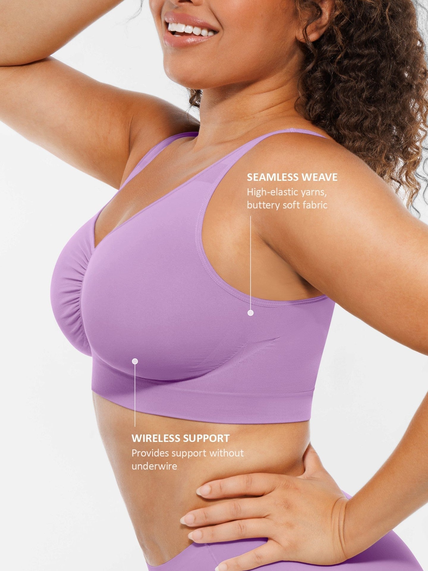 Seamless No Underwire Full Coverage Bra