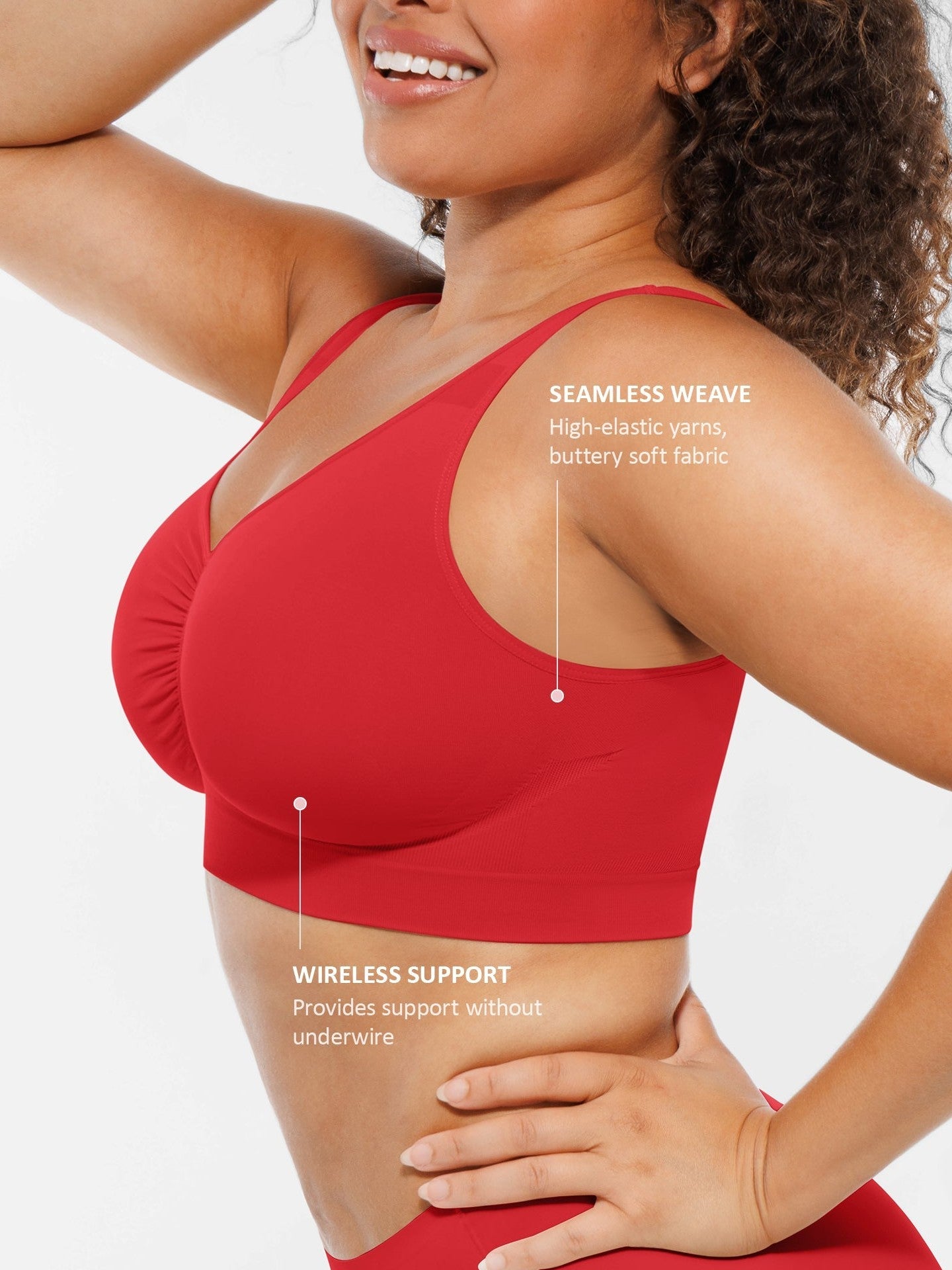 Seamless No Underwire Full Coverage Bra