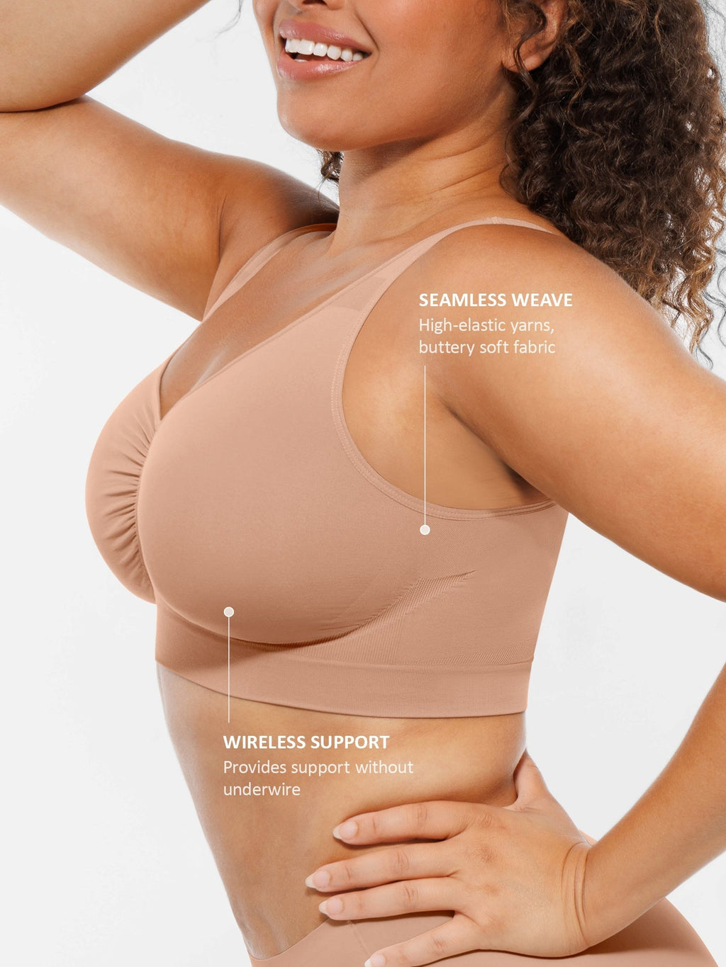 Seamless No Underwire Full Coverage Bra